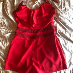 bebe Romper, Crimson, NEW